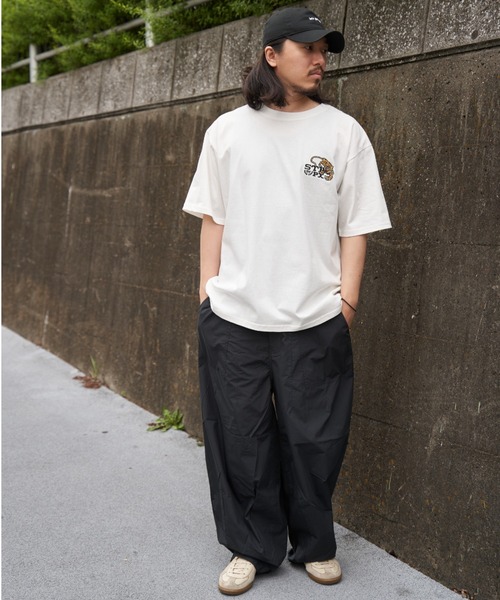 NO NEED(ノーニード)の「TIGER刺繍Tシャツ(Tシャツ/カットソー・メンズ・チャコール/ホワイト/ブルー・L/M/LL)」の20枚目の写真