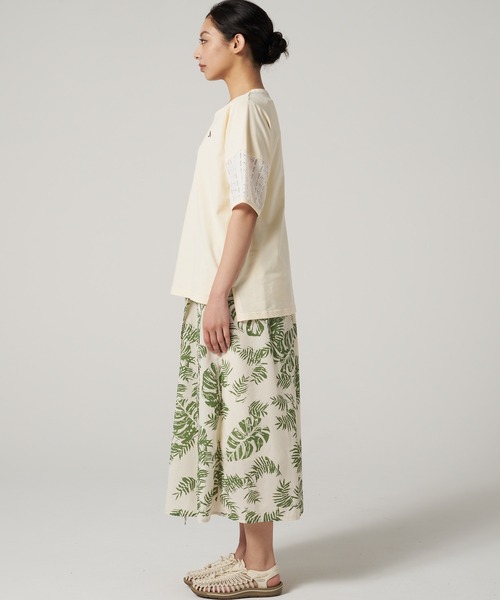 Eddie Bauer(エディーバウアー)の「レーススリーブ 半袖 Tシャツ(Tシャツ/カットソー・レディース・ブラック/ベージュ/アイボリー・M/L/S/XL)」の9枚目の写真