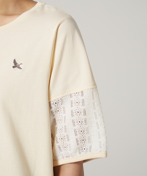 Eddie Bauer(エディーバウアー)の「レーススリーブ 半袖 Tシャツ(Tシャツ/カットソー・レディース・ブラック/ベージュ/アイボリー・M/L/S/XL)」の21枚目の写真