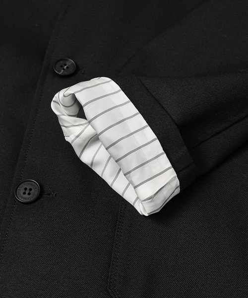 COMME des GARCONS HOMME（コム デ ギャルソン・オム）の「WOOL SERGE JACKET（ブルゾン・メンズ・ネイビー/ブラック・L/M/S/XS/XL）」の6枚目の写真