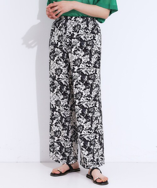 SHOO・LA・RUE(シューラルー)の「【S-LL/ひんやり/選べる2柄】大人のリラックスコーデに プリント柄パンツ(その他パンツ・レディース・チャコールグレー/ネイビー/ブラウン系7/ブラック系6・04/01/02/03)」の18枚目の写真