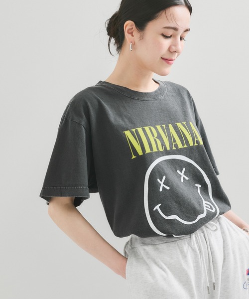 NIRVANA Tシャツ 黒 GOOD ROCK SPEED×MANASTASH/別注 NIRVANA コラボTシャツ