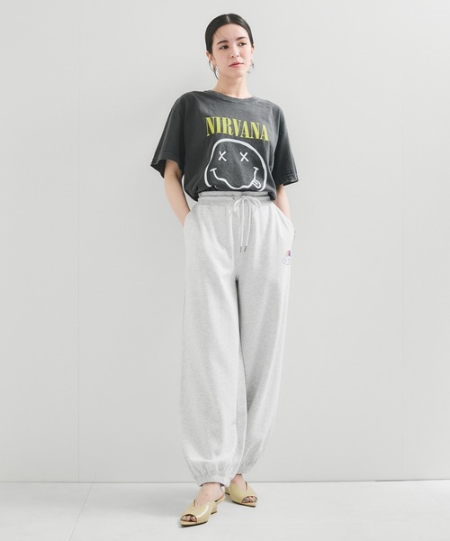 GOOD ROCK SPEED（グッドロックスピード）の「【GOOD ROCK SPEED】NIRVANA Tee（Tシャツ/カットソー・レディース・チャコールグレー/ホワイト/ライトグレー・FREE）」の4枚目の写真