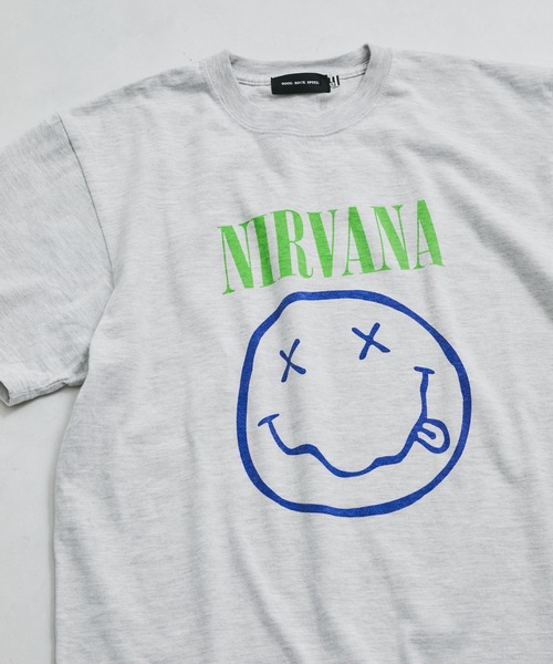 GOOD ROCK SPEED（グッドロックスピード）の「【GOOD ROCK SPEED】NIRVANA Tee（Tシャツ/カットソー・レディース・チャコールグレー/ホワイト/ライトグレー・FREE）」の8枚目の写真