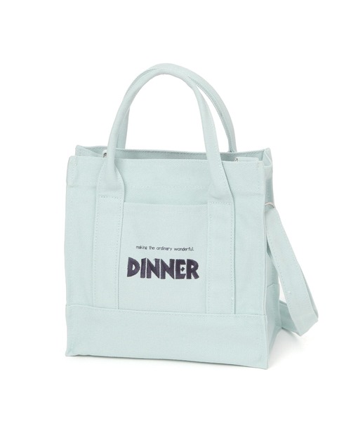 LAKOLE（ラコレ）の「キャンバス2WAYロゴトートバッグ / 572378（トートバッグ・レディース・ライトグレー/ブラウン/クリアグリーン/オフホワイト・FREE）」の22枚目の写真