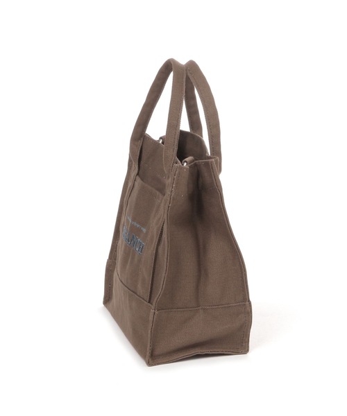 LAKOLE（ラコレ）の「キャンバス2WAYロゴトートバッグ / 572378（トートバッグ・レディース・ライトグレー/ブラウン/クリアグリーン/オフホワイト・FREE）」の19枚目の写真