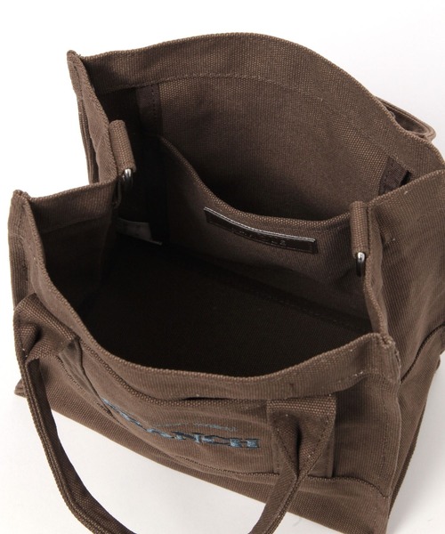 LAKOLE（ラコレ）の「キャンバス2WAYロゴトートバッグ / 572378（トートバッグ・レディース・ライトグレー/ブラウン/クリアグリーン/オフホワイト・FREE）」の10枚目の写真