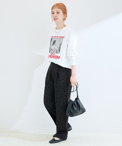 【新品・未使用】B.C STOCK　ドットフロッキースティックパンツ 追加予約》手洗い可 / ドットフロッキースティックパンツ