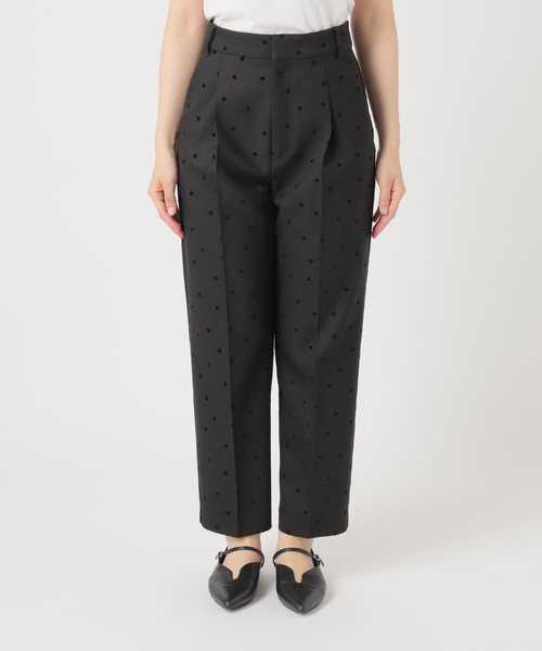 B.C STOCK（ベーセーストック）の「手洗い可 / ドットフロッキースティックパンツ（スラックス・レディース・ブラック/チャコールグレー・SMALL/MEDIUM）」の20枚目の写真