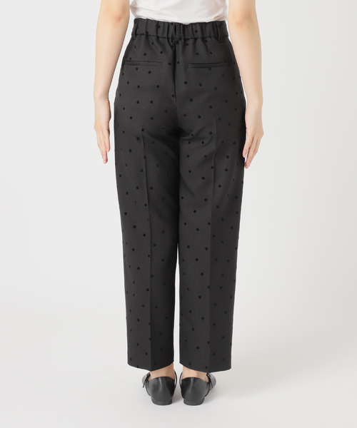 B.C STOCK（ベーセーストック）の「手洗い可 / ドットフロッキースティックパンツ（スラックス・レディース・ブラック/チャコールグレー・SMALL/MEDIUM）」の22枚目の写真