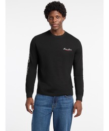GUESS JEANS Cn Ls Reg Print On Sleeve 長袖Tシャツ