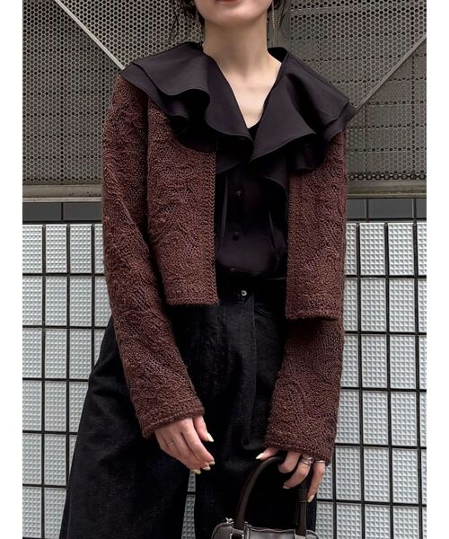 LAGUNAMOON(ラグナムーン)の「ラッフルシアーブラウス(シャツ/ブラウス・レディース・アイボリー/ブラック/イエロー・FREE)」の6枚目の写真