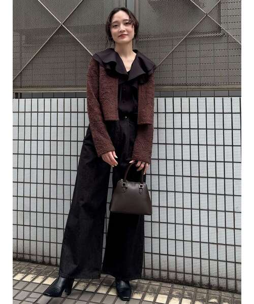 LAGUNAMOON(ラグナムーン)の「ラッフルシアーブラウス(シャツ/ブラウス・レディース・アイボリー/ブラック/イエロー・FREE)」の7枚目の写真