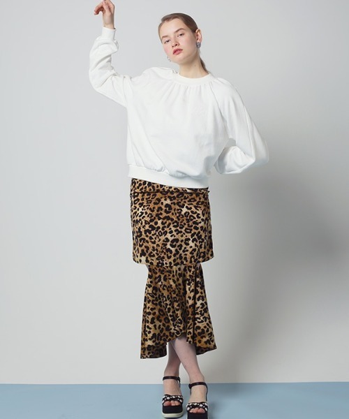 HONEY MI HONEY(ハニーミーハニー)の「shoulder pad sweat tops(スウェット・レディース・サックスブルー・FREE)」の15枚目の写真