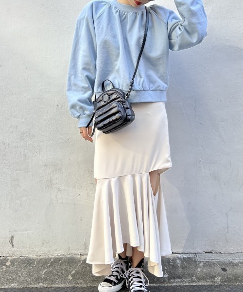 HONEY MI HONEY(ハニーミーハニー)の「shoulder pad sweat tops(スウェット・レディース・サックスブルー・FREE)」の10枚目の写真