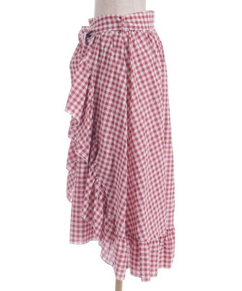 axes femme（アクシーズファム）の「チェリー刺繍チェックスカート（スカート・レディース・ネイビー/レッド・FREE）」の20枚目の写真