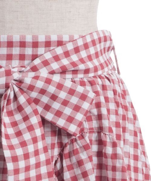 axes femme（アクシーズファム）の「チェリー刺繍チェックスカート（スカート・レディース・ネイビー/レッド・FREE）」の22枚目の写真