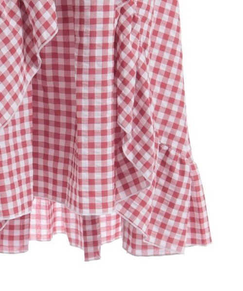 axes femme（アクシーズファム）の「チェリー刺繍チェックスカート（スカート・レディース・ネイビー/レッド・FREE）」の11枚目の写真