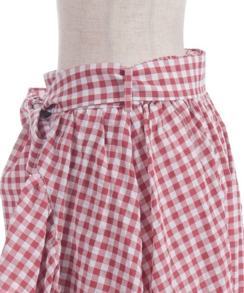 axes femme（アクシーズファム）の「チェリー刺繍チェックスカート（スカート・レディース・ネイビー/レッド・FREE）」の14枚目の写真