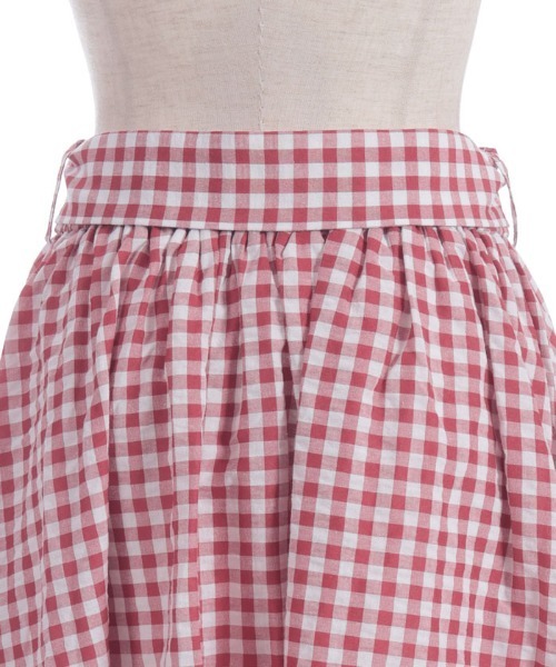 axes femme（アクシーズファム）の「チェリー刺繍チェックスカート（スカート・レディース・ネイビー/レッド・FREE）」の15枚目の写真