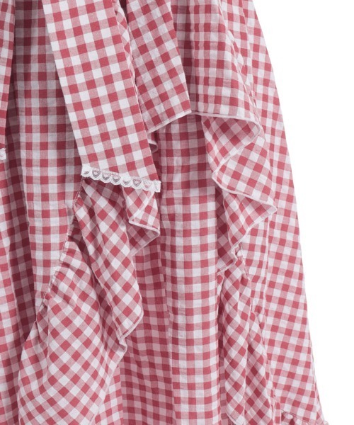 axes femme（アクシーズファム）の「チェリー刺繍チェックスカート（スカート・レディース・ネイビー/レッド・FREE）」の16枚目の写真