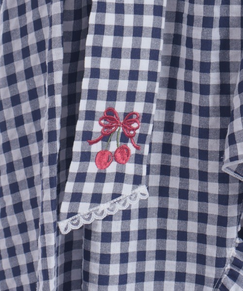 axes femme（アクシーズファム）の「チェリー刺繍チェックスカート（スカート・レディース・ネイビー/レッド・FREE）」の3枚目の写真