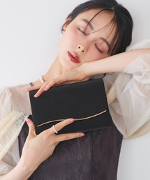 2way メタルライン サテン パーティーバッグ | レディース 結婚式 パーティードレス オケージョン 冠婚葬祭 セレモニー フォーマル お呼ばれ クラッチバッグ ショルダーバッグ