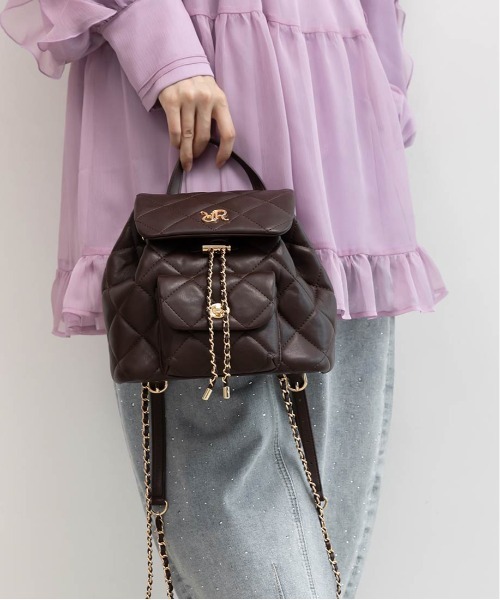 キルティングデザインリュックバッグ（バックパック/リュック）｜RANDA