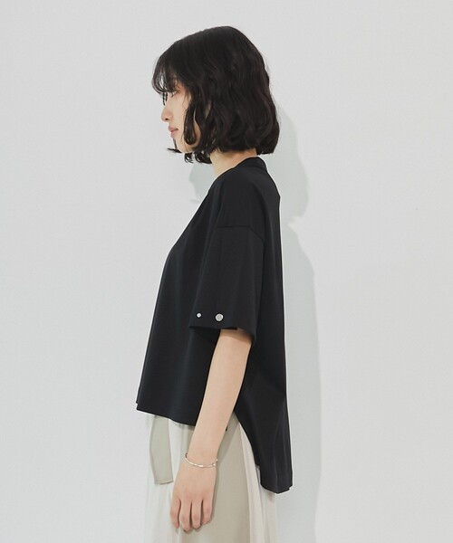 tシャツ シルケットオーバーサイズTシャツ｜ウォッシャブル/半袖/オフィスカジュアル/夏服 レディース シルケットオーバーサイズTシャツ｜ウォッシャブル/半袖