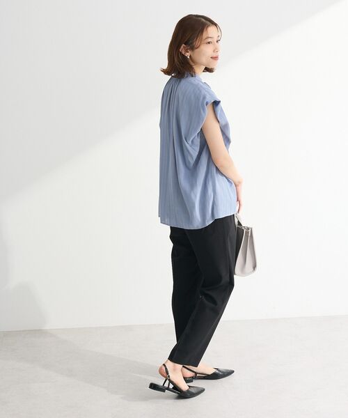 ELENCARE DUE（エレンカーレデュエ）の「・ELENCARE DUE ボウタイフレンチブラウス（シャツ/ブラウス・レディース・ブラック/オフホワイト/ブルー/ピンク・FREE）」の7枚目の写真