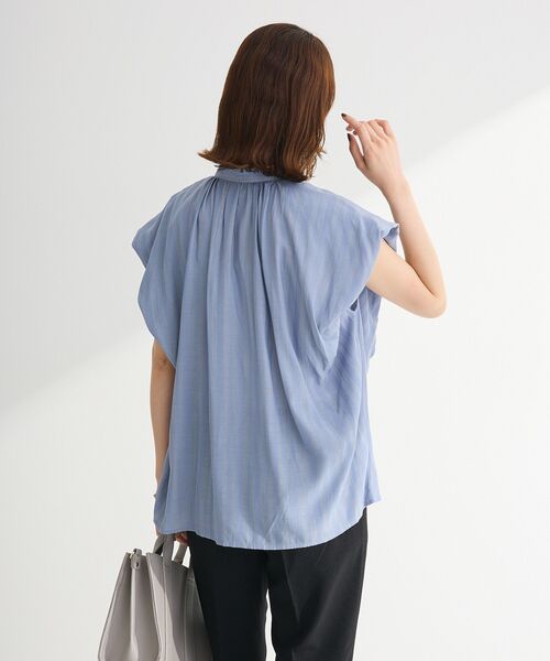 ELENCARE DUE（エレンカーレデュエ）の「・ELENCARE DUE ボウタイフレンチブラウス（シャツ/ブラウス・レディース・ブラック/オフホワイト/ブルー/ピンク・FREE）」の11枚目の写真