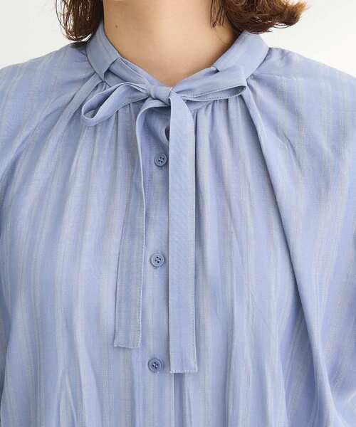 ELENCARE DUE（エレンカーレデュエ）の「・ELENCARE DUE ボウタイフレンチブラウス（シャツ/ブラウス・レディース・ブラック/オフホワイト/ブルー/ピンク・FREE）」の12枚目の写真