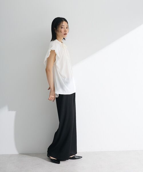 ELENCARE DUE（エレンカーレデュエ）の「・ELENCARE DUE ボウタイフレンチブラウス（シャツ/ブラウス・レディース・ブラック/オフホワイト/ブルー/ピンク・FREE）」の17枚目の写真