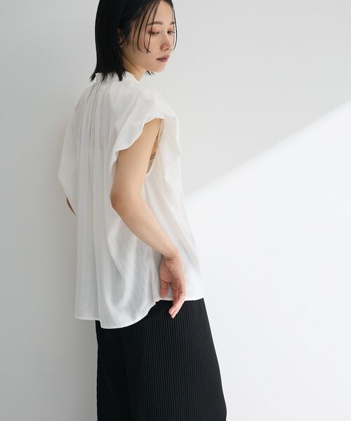 ELENCARE DUE（エレンカーレデュエ）の「・ELENCARE DUE ボウタイフレンチブラウス（シャツ/ブラウス・レディース・ブラック/オフホワイト/ブルー/ピンク・FREE）」の21枚目の写真