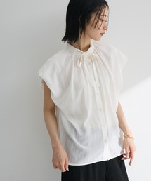 ELENCARE DUE | ・ELENCARE DUE ボウタイフレンチブラウス(シャツ/ブラウス)