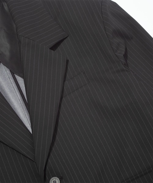 F/CE. （エフシーイー）の「F/CE. WATERPROOF POWER SHOULDER BLAZER / エフシーイー  ウォータープルーフ パワーショルダーブレザー（テーラードジャケット・メンズ・ストライプ/グレー/ブラック・SMALL/MEDIUM/LARGE）」の11枚目の写真