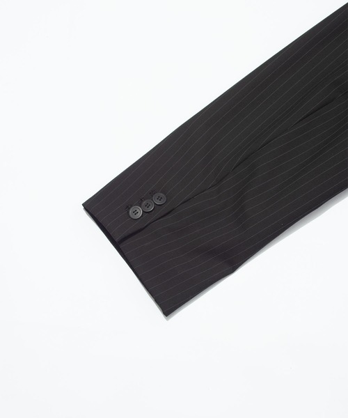 F/CE. （エフシーイー）の「F/CE. WATERPROOF POWER SHOULDER BLAZER / エフシーイー  ウォータープルーフ パワーショルダーブレザー（テーラードジャケット・メンズ・ストライプ/グレー/ブラック・SMALL/MEDIUM/LARGE）」の4枚目の写真