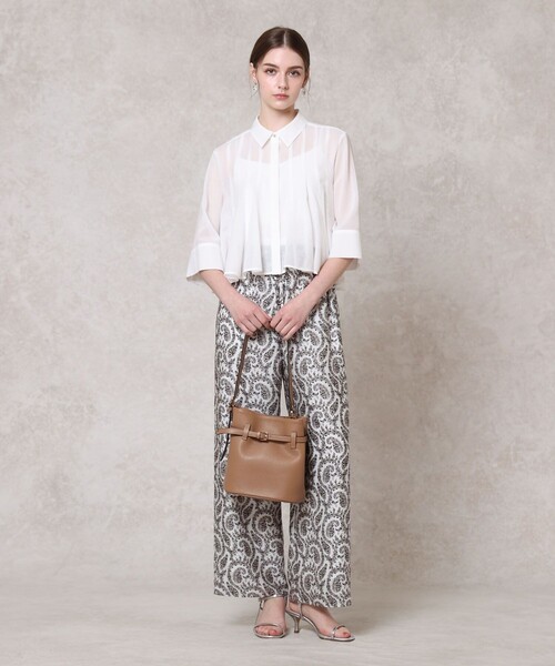 ANAYI（アナイ）の「ボイルタックシャツブラウス（シャツ/ブラウス・レディース・ホワイト/ライトブルー/ブラック・38/36）」の11枚目の写真