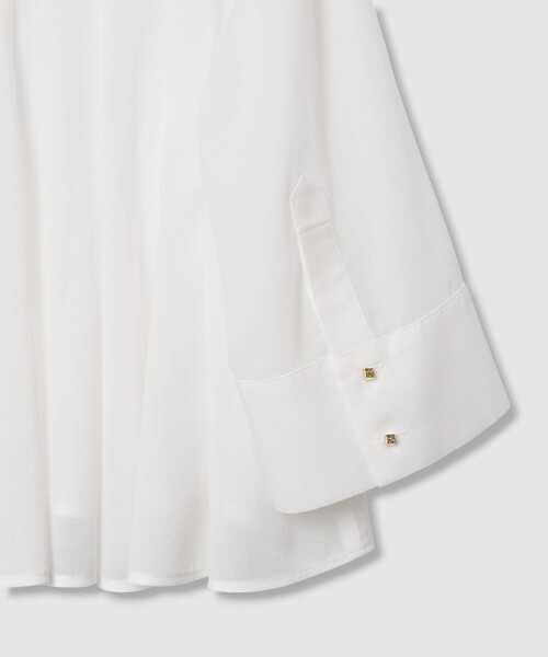 ANAYI（アナイ）の「ボイルタックシャツブラウス（シャツ/ブラウス・レディース・ホワイト/ライトブルー/ブラック・38/36）」の15枚目の写真