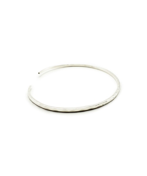 THEATER（シアター）の「THEATER シアター リングデザインクリッカーシルバーバングル 4mm 直径60mm（バングル/リストバンド・レディース・シルバー・FREE）」の4枚目の写真