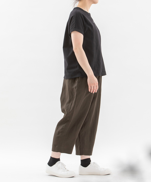 nop de nod(ノップドゥノッド)の「Pommeリネンレーヨンパンツ(その他パンツ・レディース・ネイビー/ダークグレー/ブラック・M)」の9枚目の写真