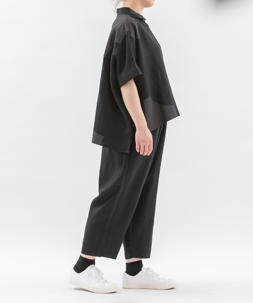 nop de nod(ノップドゥノッド)の「Pommeリネンレーヨンパンツ(その他パンツ・レディース・ネイビー/ダークグレー/ブラック・M)」の16枚目の写真