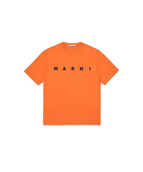 MARNI（マルニ）の「キッズ Tシャツ MARNI KID（Tシャツ/カットソー・キッズ・オフホワイト/ブラウン/ブルー/オレンジ/ブラック/ホワイト/スカイブルー・14Y/4Y/6Y/10Y/12Y/8Y）」の7枚目の写真