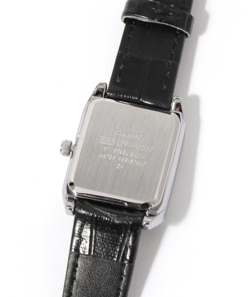 GLOBAL WORK(グローバルワーク)の「CASIO/スクエアローマ/一部店舗限定/495839(アナログ腕時計・レディース・ダークブラウン/ブラウン系その他7/ブラック・FREE)」の4枚目の写真