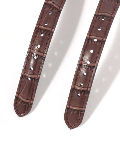 GLOBAL WORK(グローバルワーク)の「CASIO/スクエアローマ/一部店舗限定/495839(アナログ腕時計・レディース・ダークブラウン/ブラウン系その他7/ブラック・FREE)」の6枚目の写真