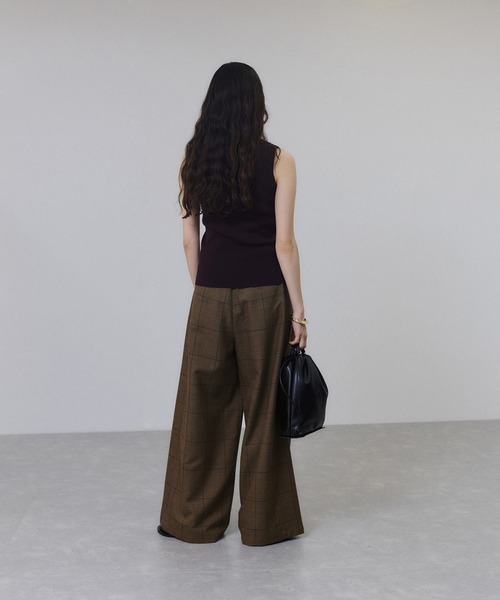 セール】ツイストシームチェックワイドパンツ（その他パンツ