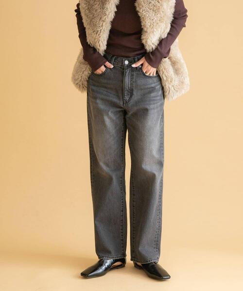 URBAN RESEARCH Sonny Label（アーバンリサーチサニーレーベル）の「USEDLIKEストレートデニム（デニムパンツ・レディース・グレー/インディゴブルー・34/36/38）」の2枚目の写真