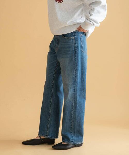 URBAN RESEARCH Sonny Label（アーバンリサーチサニーレーベル）の「USEDLIKEストレートデニム（デニムパンツ・レディース・グレー/インディゴブルー・34/36/38）」の3枚目の写真