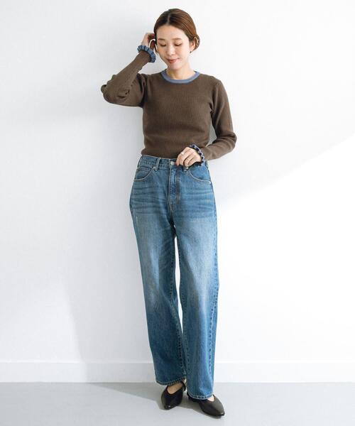 URBAN RESEARCH Sonny Label（アーバンリサーチサニーレーベル）の「USEDLIKEストレートデニム（デニムパンツ・レディース・グレー/インディゴブルー・34/36/38）」の14枚目の写真