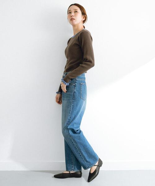 URBAN RESEARCH Sonny Label（アーバンリサーチサニーレーベル）の「USEDLIKEストレートデニム（デニムパンツ・レディース・グレー/インディゴブルー・34/36/38）」の15枚目の写真